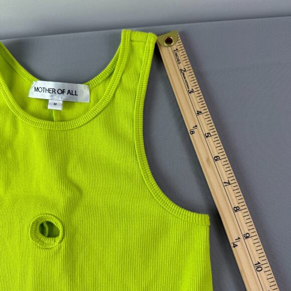 Mother Of All Gracie Midi Dress Bodycon Mint Green Knit Party Women's M Stretch - Picture 10 of 16